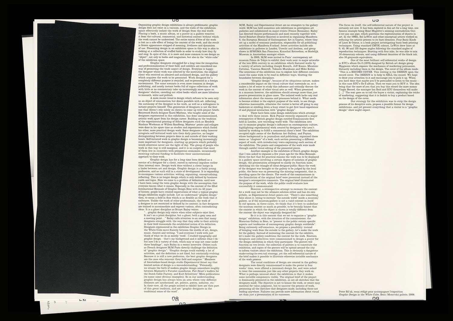 n°13 — A curatorial work: Graphic Design in the White Cube by Peter Bil ...